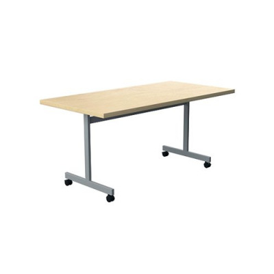 Jemini Rectangular Tilting Table 1800 x 800mm Maple/Silver KF818511