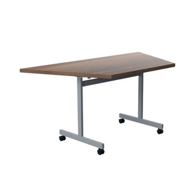 Jemini Trap Tilt Table 1600x800mm Dark Walnut/Silver OETT1680TRAPSVDW
