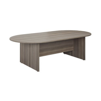 Jemini D-End Meeting Table 1800mm Grey Oak TK1810DEGO