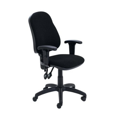 First Calypso Operator Chair Adjustable Arms Black KF822875