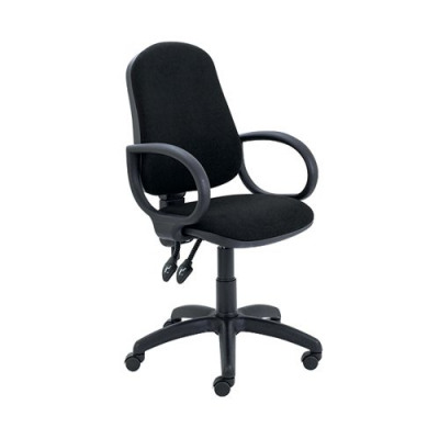 First Calypso Operator Chair Fixed Arms Black KF822899