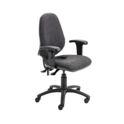 FR First High Back Posture Chair with Adjustable Arms Black KF839326