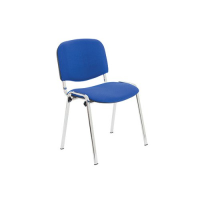 Jemini Multipurpose Stacker Chair Chrome/Blue Polyurethane CH0503PUBL
