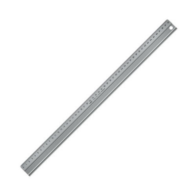 Linex Hobby Cutting Ruler Anti-Slip Light Aluminium 1 Bevelled Side 1 Plain Side 50cm Code LXE2950M