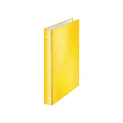 Leitz WOW Ring Binder Yellow A4 25mm (Pack of 10) 42410016