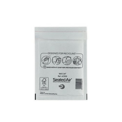 Mail Lite Bubble Postal Bag White A000 110x160 Pack of 100 101097838