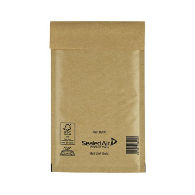 Mail Lite Bubble Postal Bag Gold B00-120x210 Pack of 100 101098090