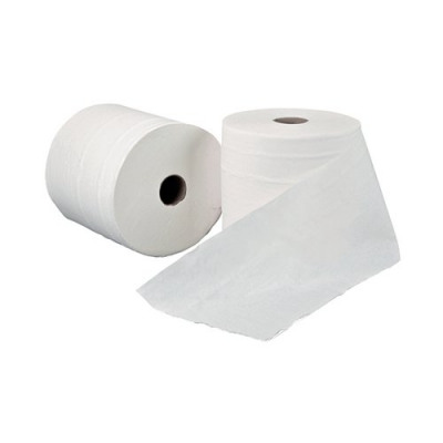 Leonardo 1-Ply Hand Towel Roll White (Pack of 6) RTW200NDS