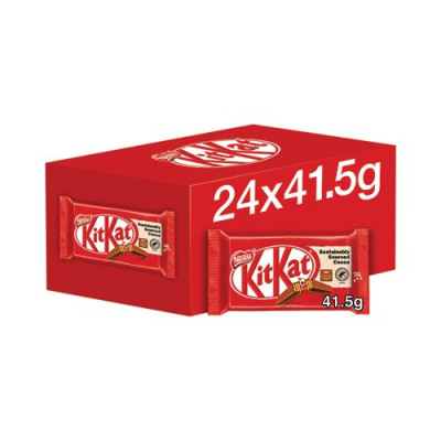 Nestle KitKat Four Finger Milk Chocolate (Pack of 24) 12455583