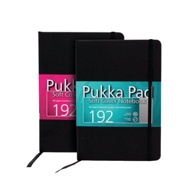 Pukka Pad Signature Soft Cover Notebook Casebound A5 Black (Pack of 3) 7746-SIG