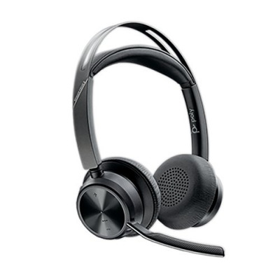 Poly Voyager Focus 2 UC USB A Headset without Charging Stand Bluetooth Advanced Digital Hybrid Active Noise Cancellation