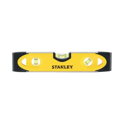 Stanley Magnetic Shock Resistant Torpedo Spirit Level 230mm Yellow/Black 0-43-511