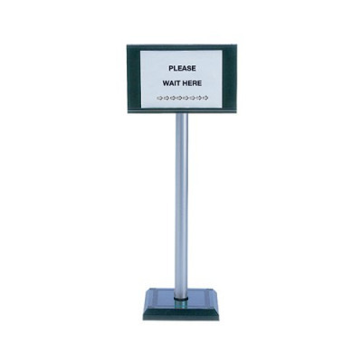 Pvc Post 110cm With Sign A4 Holder 370445