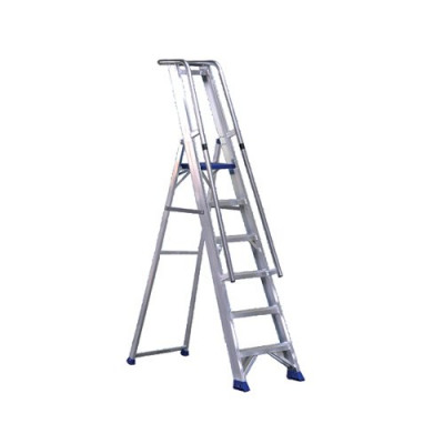 Aluminium Step Ladder With Platform 7 Steps 377857