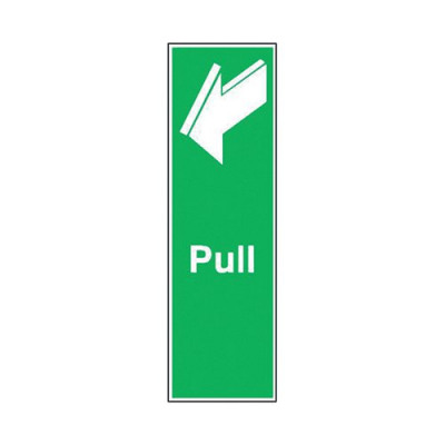 Safety Sign Pull 150x50mm Self-Adhesive FX05312S