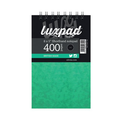 Silvine Luxpad Spiral Bound Shorthand Notebook 400 Pages 127x203mm (Pack of 6) 441-T
