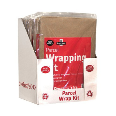 Post Office Brown Post (Pack Wrap Kit (Pack of 10) 39124016