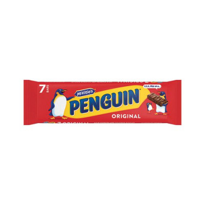 McVities Penguin Milk Chocolate Biscuit Bars Pack of 7 44541