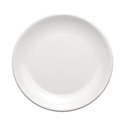 Dish Round 9 Inch 23cm Melamine White (Pack of 6) RD-B004