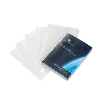 Sseco Expandable Pocket Polypropylene Biodegradable Top-opening 180 Micron A4 Clear Ref EPP-10 [Pack 10]