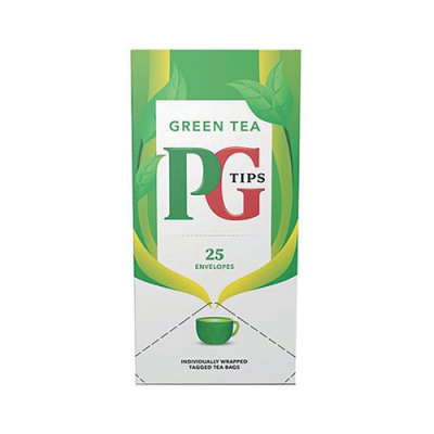 PG Tips Tea Bags Green Tea Enveloped Pack 25