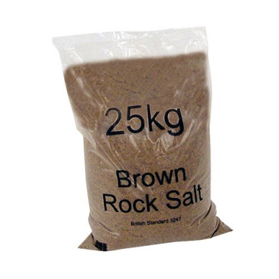 Dry Brown Rock Salt 25kg Bag (Pack of 20) 384072