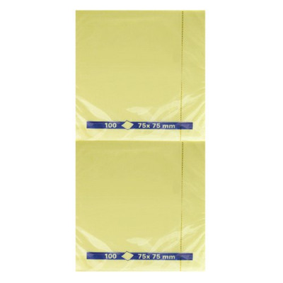 Yellow Repositionable Quick Notes Pad (Pack of 12) WX10502