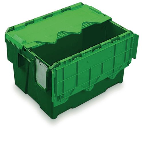 Green attached lid containers - 20L