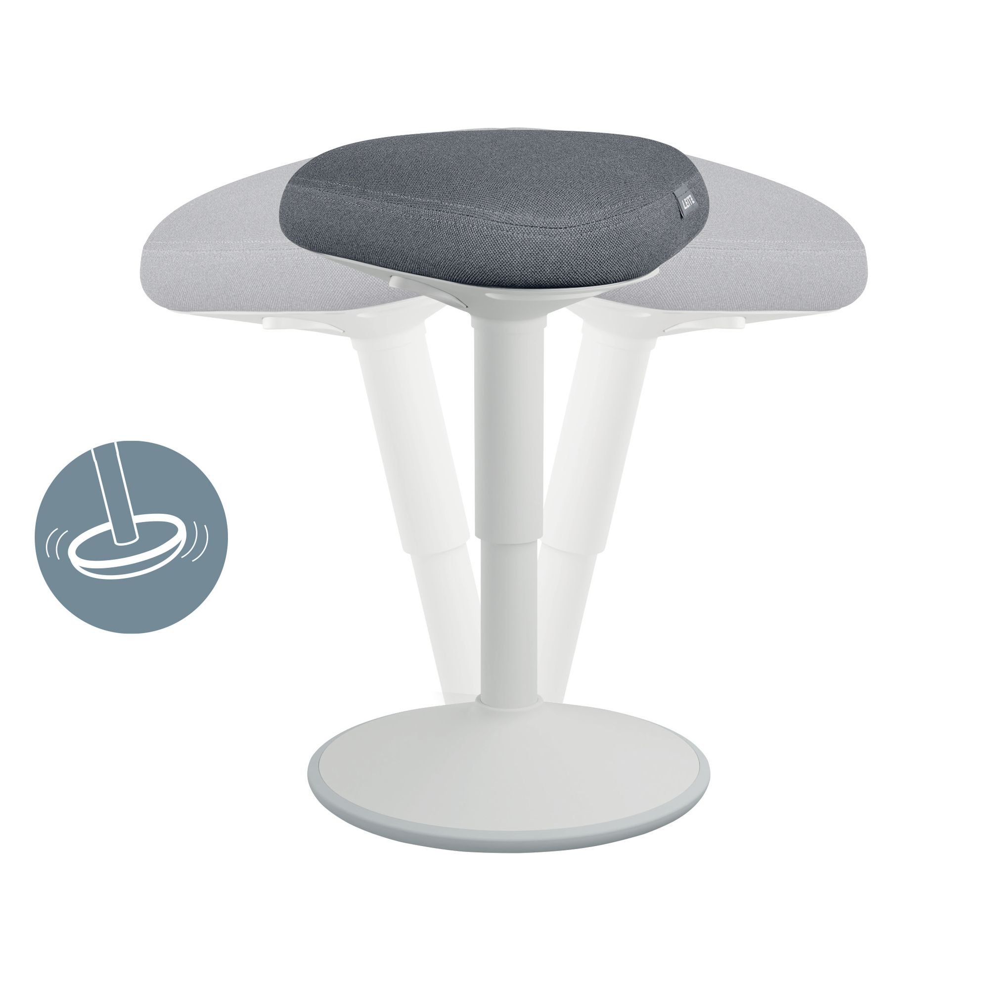 Leitz Ergo Sitting Stool Dark Grey