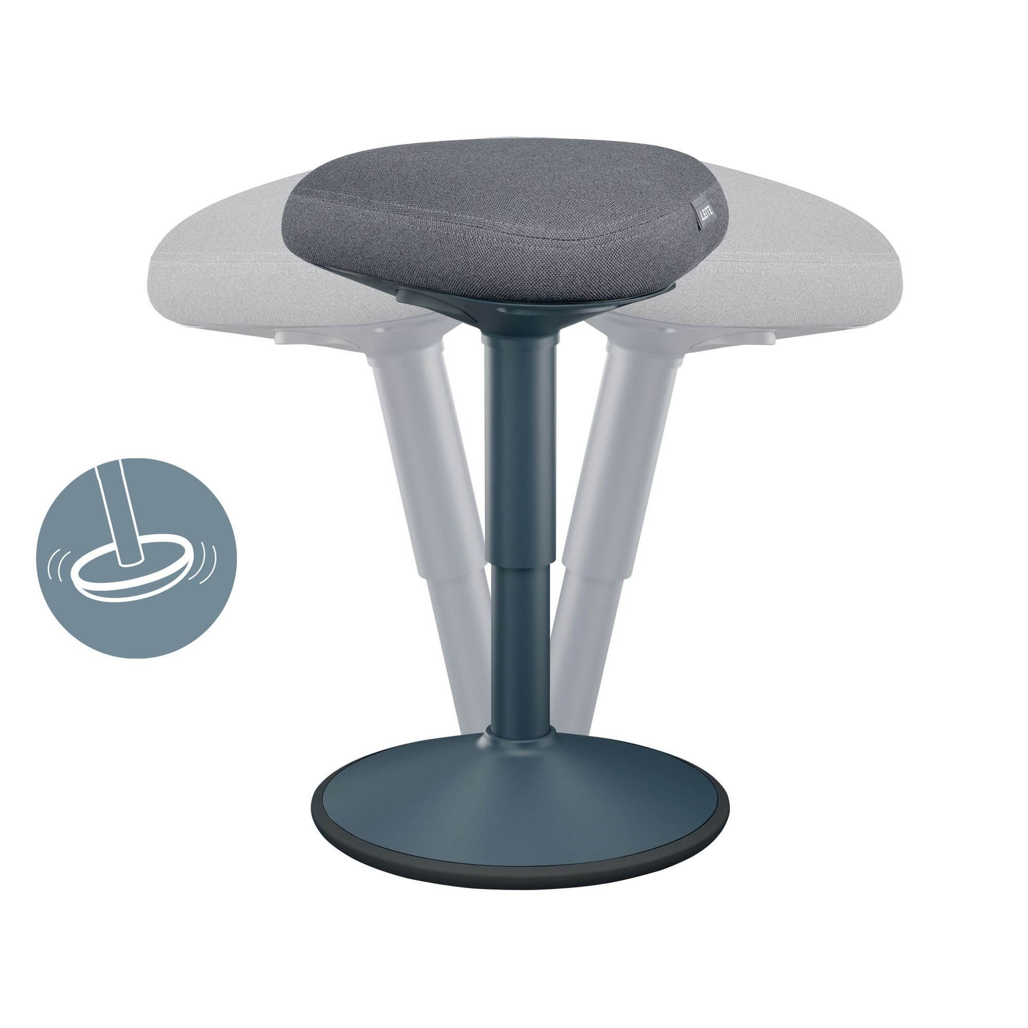 Leitz Ergo Sitting Stool Light Grey