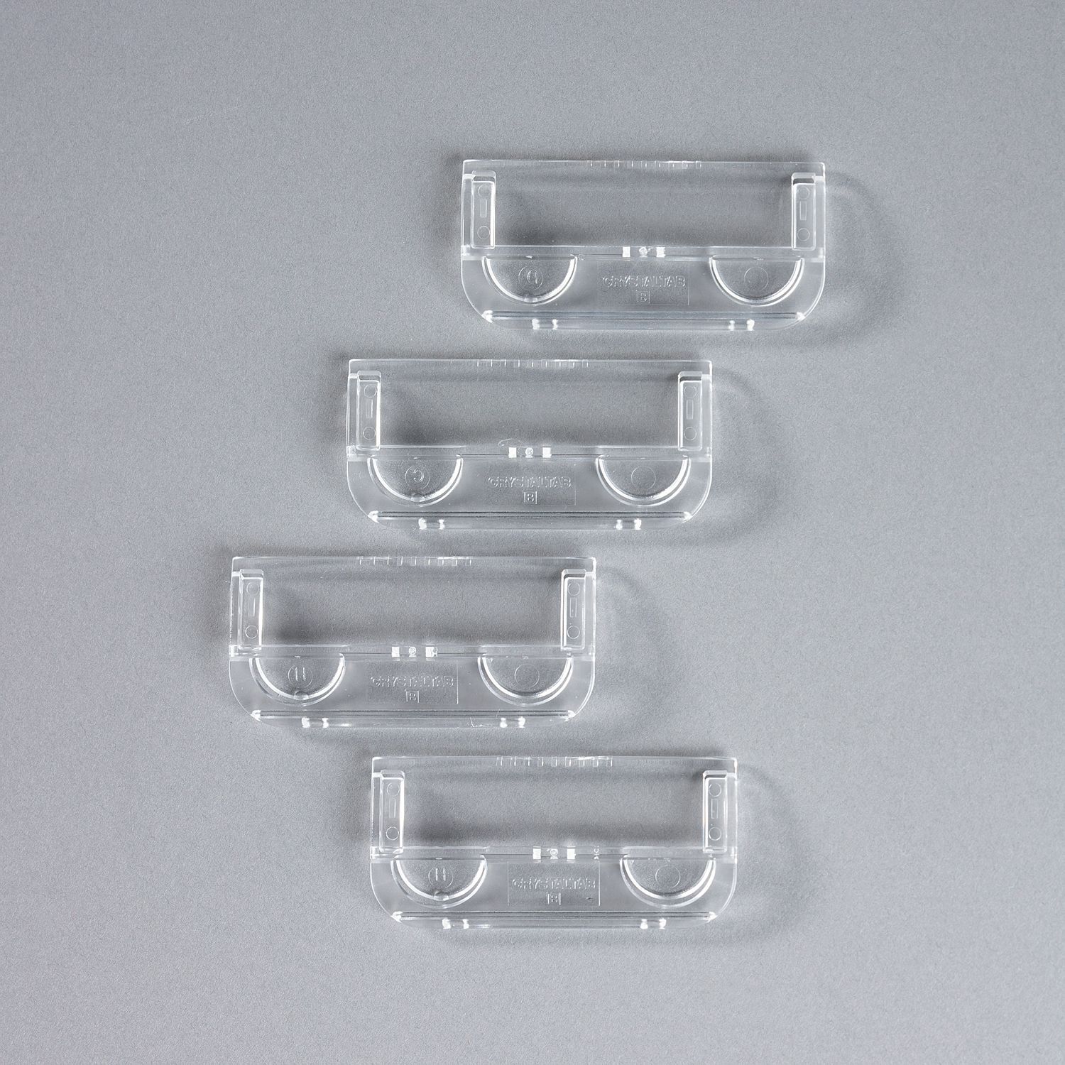 Rexel Crystal Tabs for Crystalfile Classic & Extra Suspension Files, Clear, Pack of 50