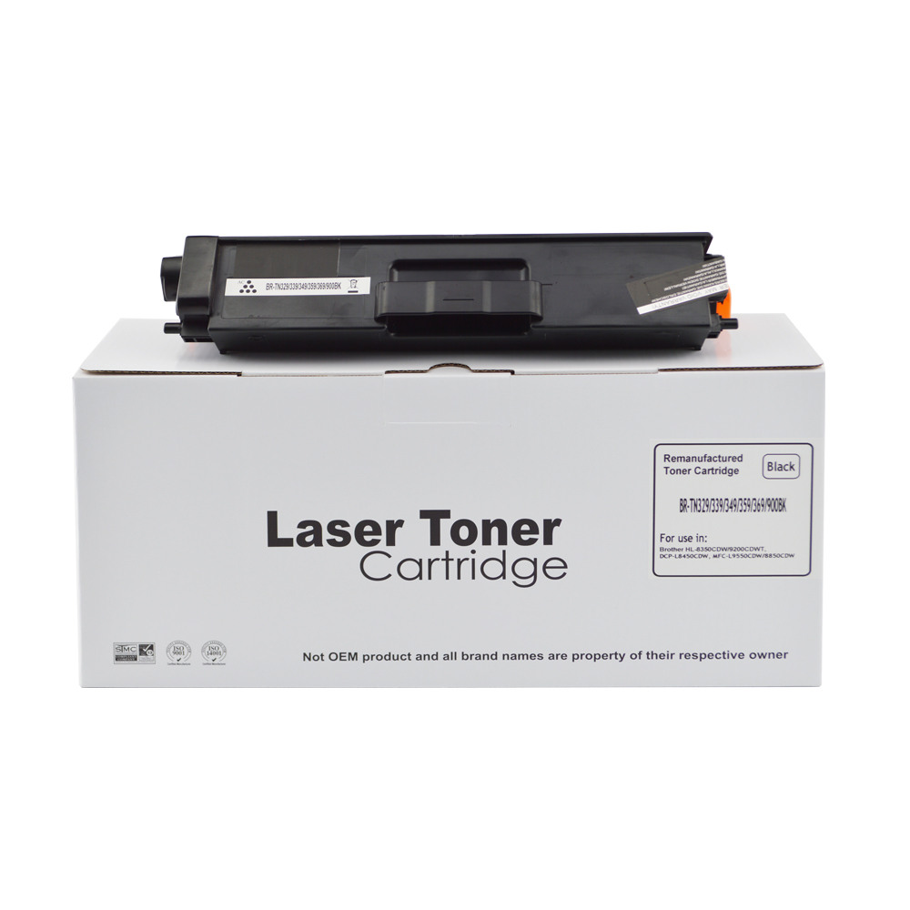 Remanufactured Brother TN329K Black Extra Hi Cap also for TN900K Toner