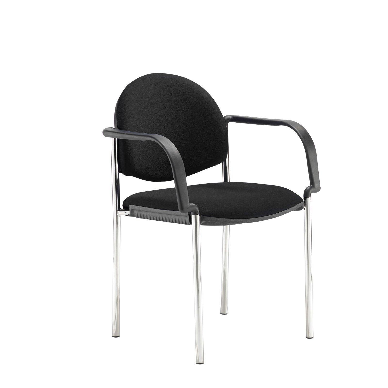 Coda multi purpose chair, with arms, black fabric