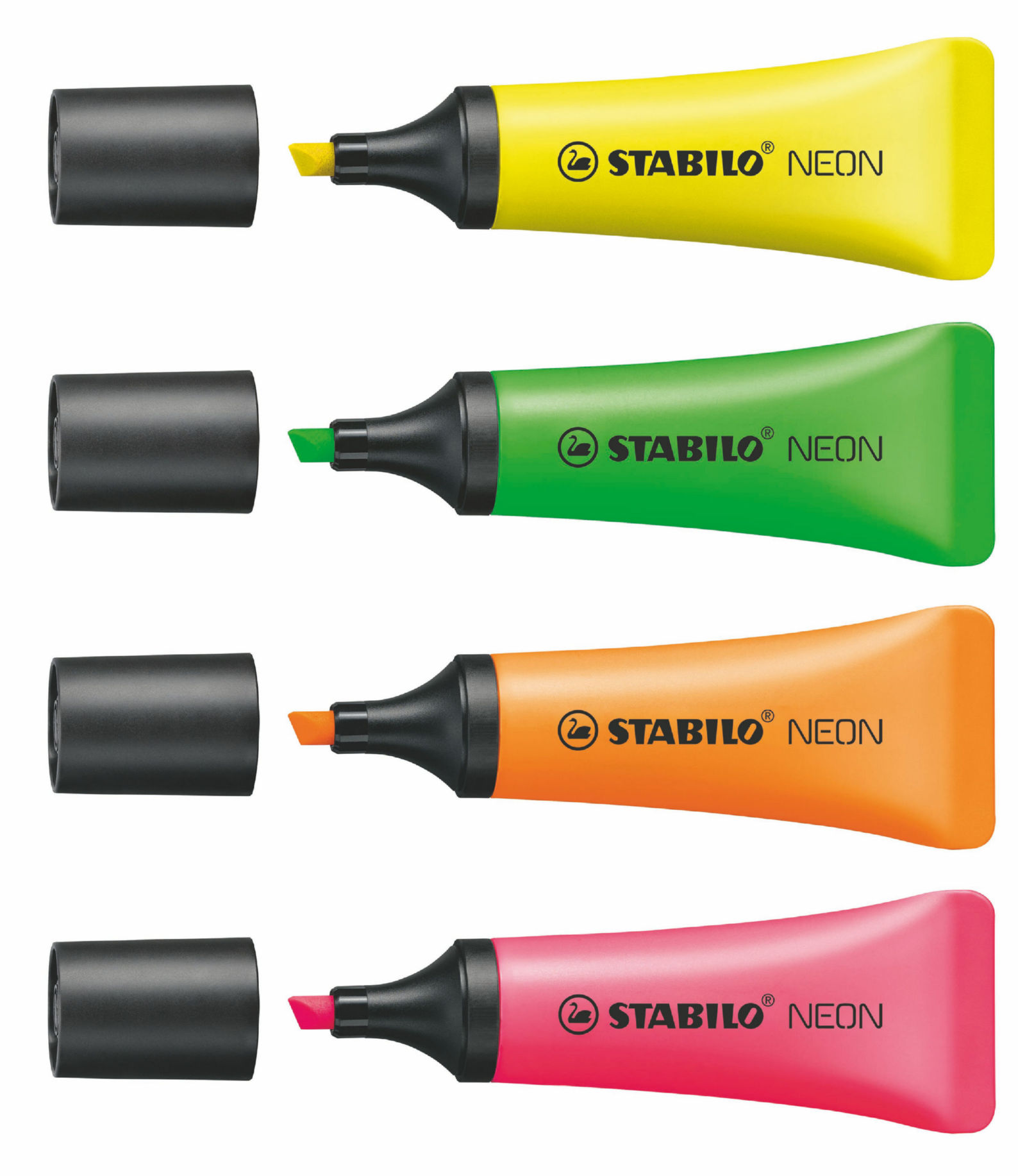 Neon Highlighters Assorted PK4