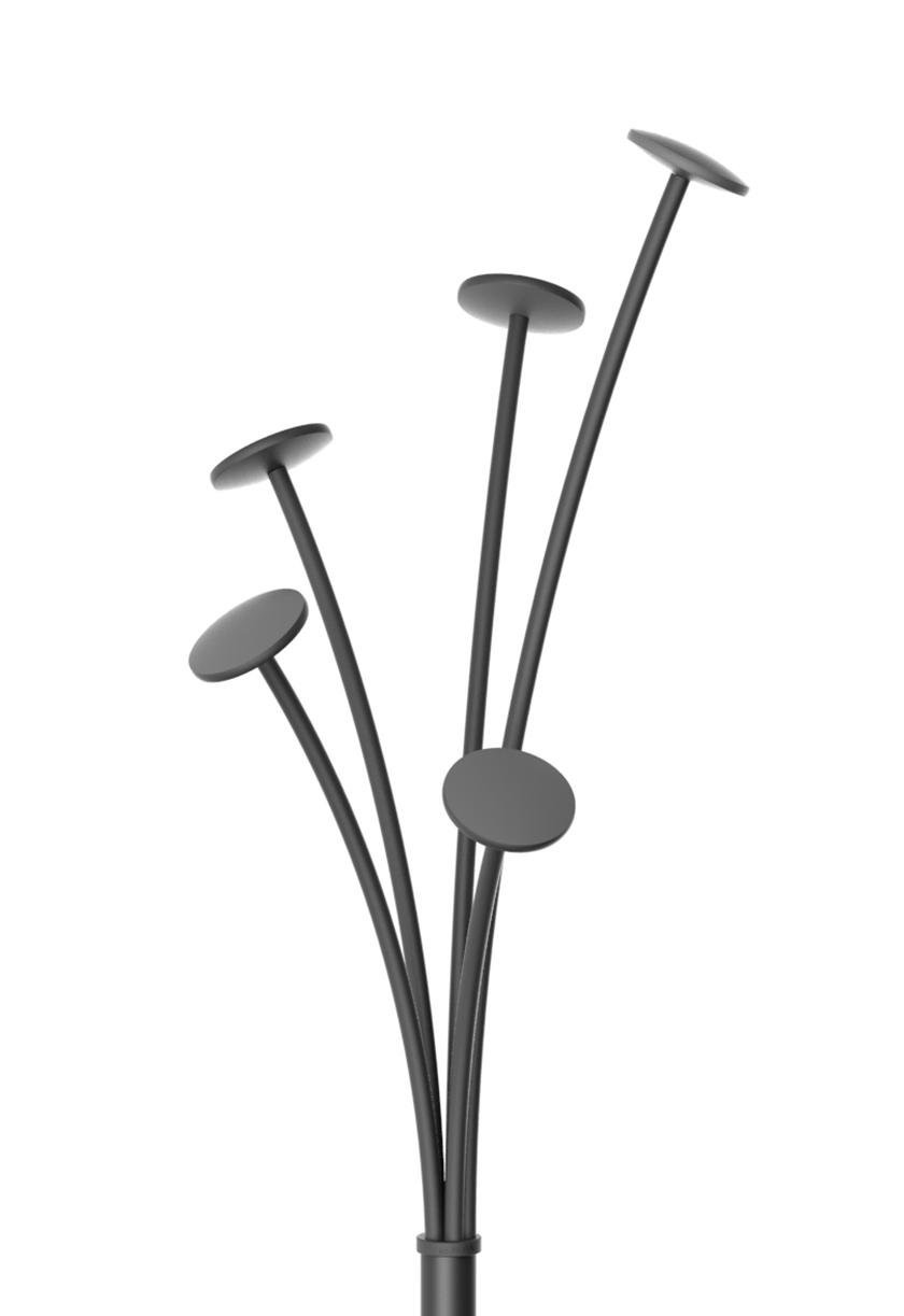 Alba Festival Coat Stand Black Silver
