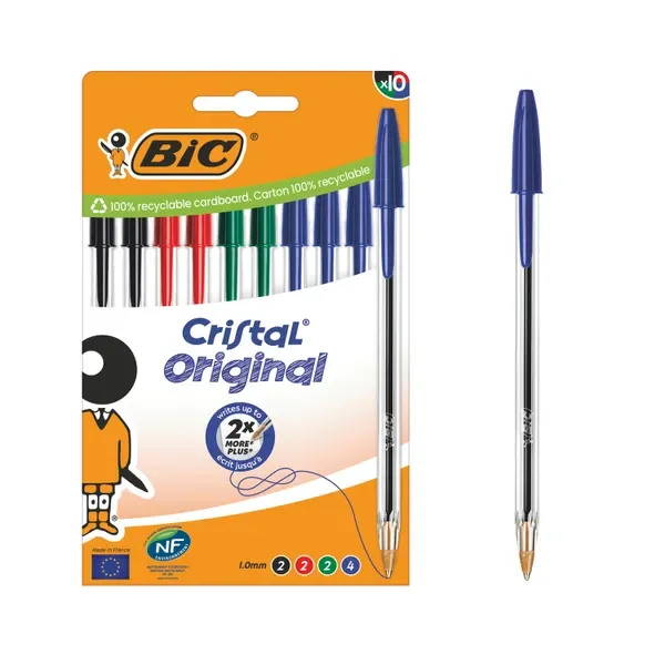Bic Cristal Original Ball Assorted PK10