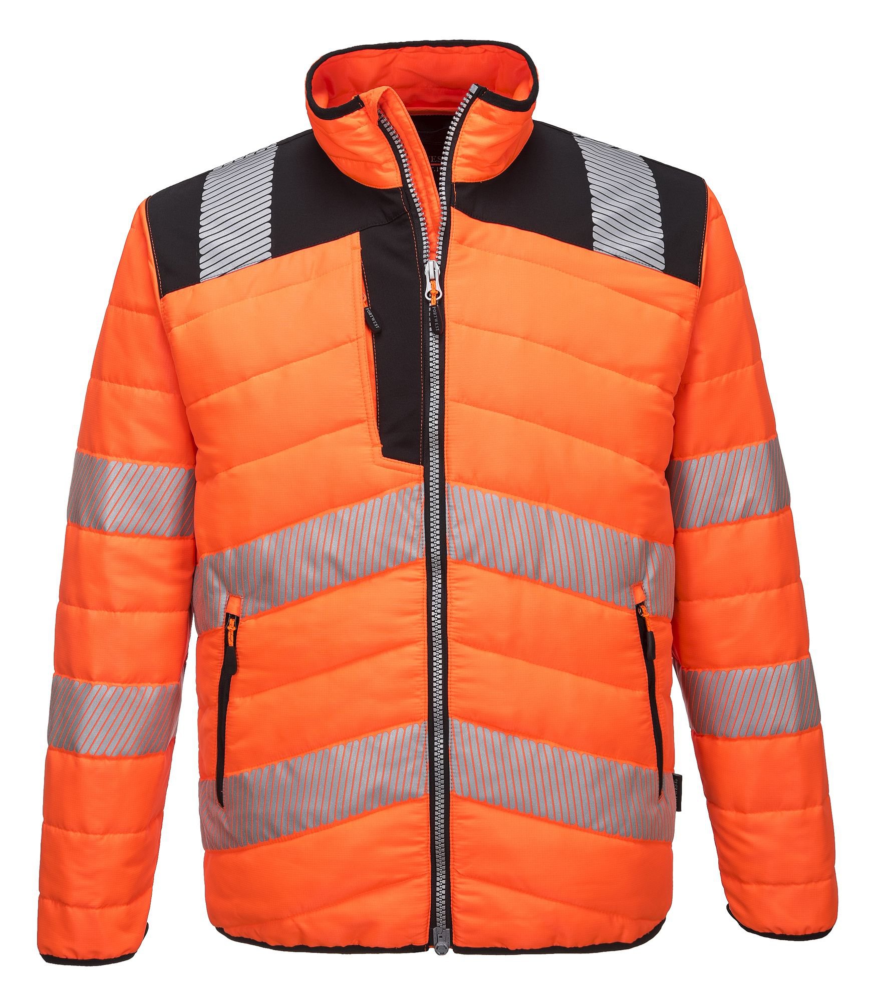 Portwest PW371 PW3 Hi-Vis Baffle Jacket Orange/Black L
