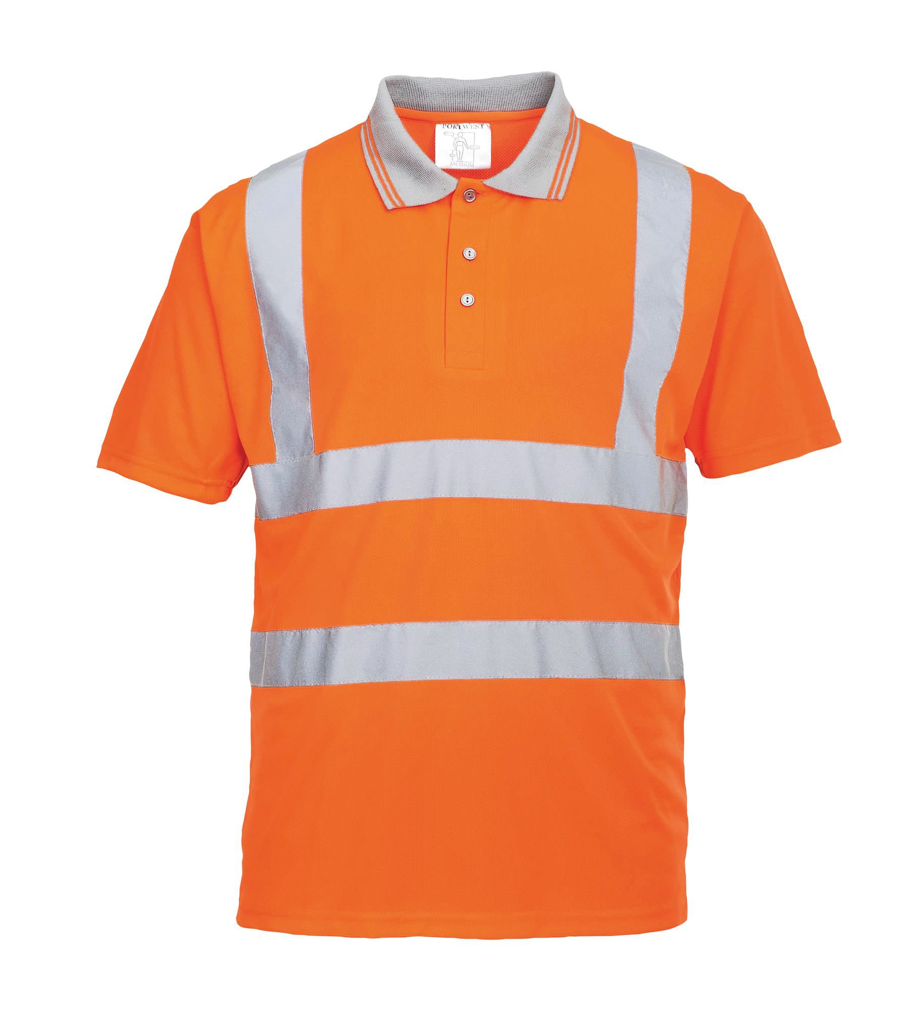 Portwest RT22 Hi-Vis Polo Shirt S/S Orange S