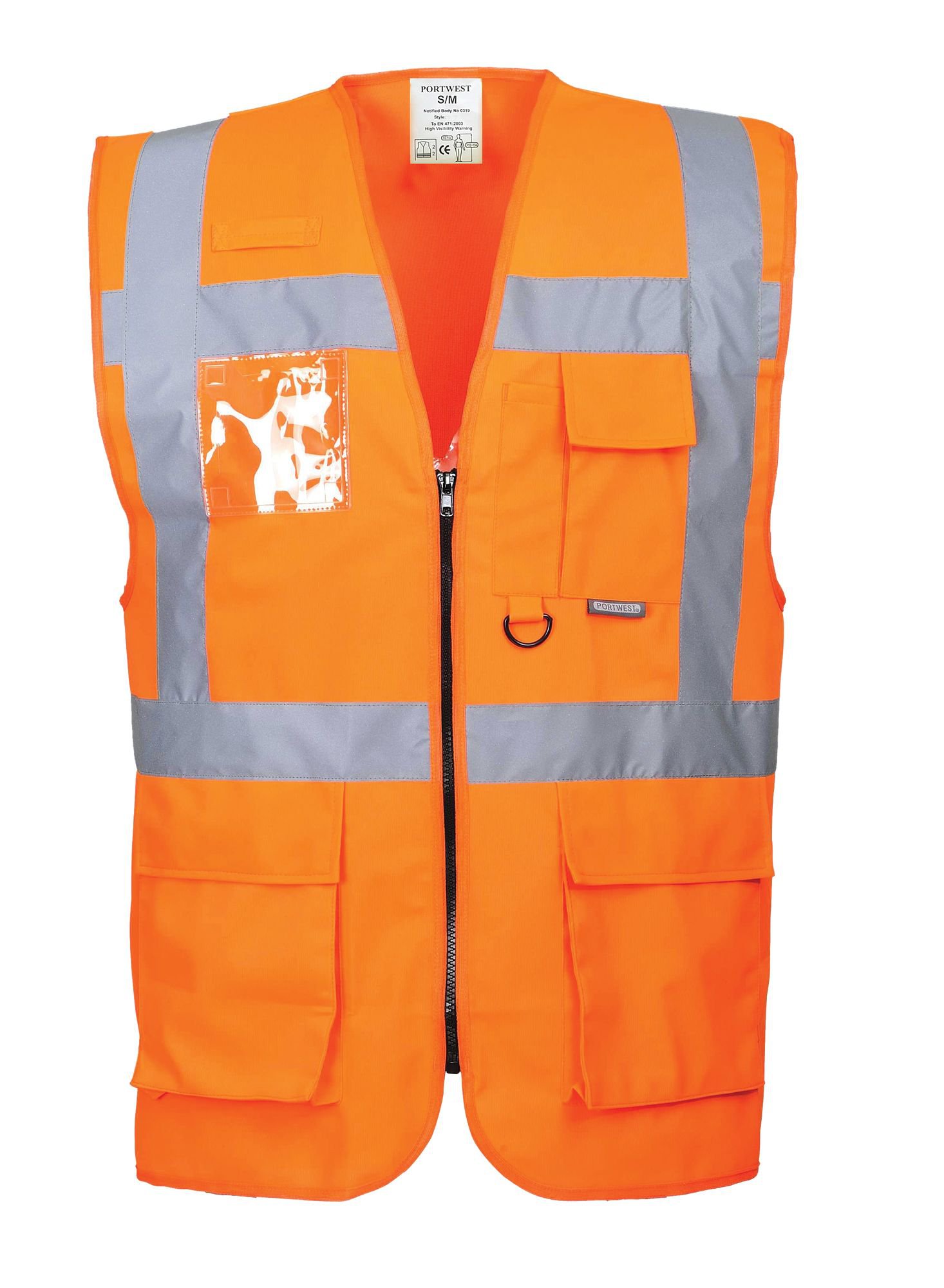 Portwest S476 Berlin Hi-Vis Executive Vest Orange L