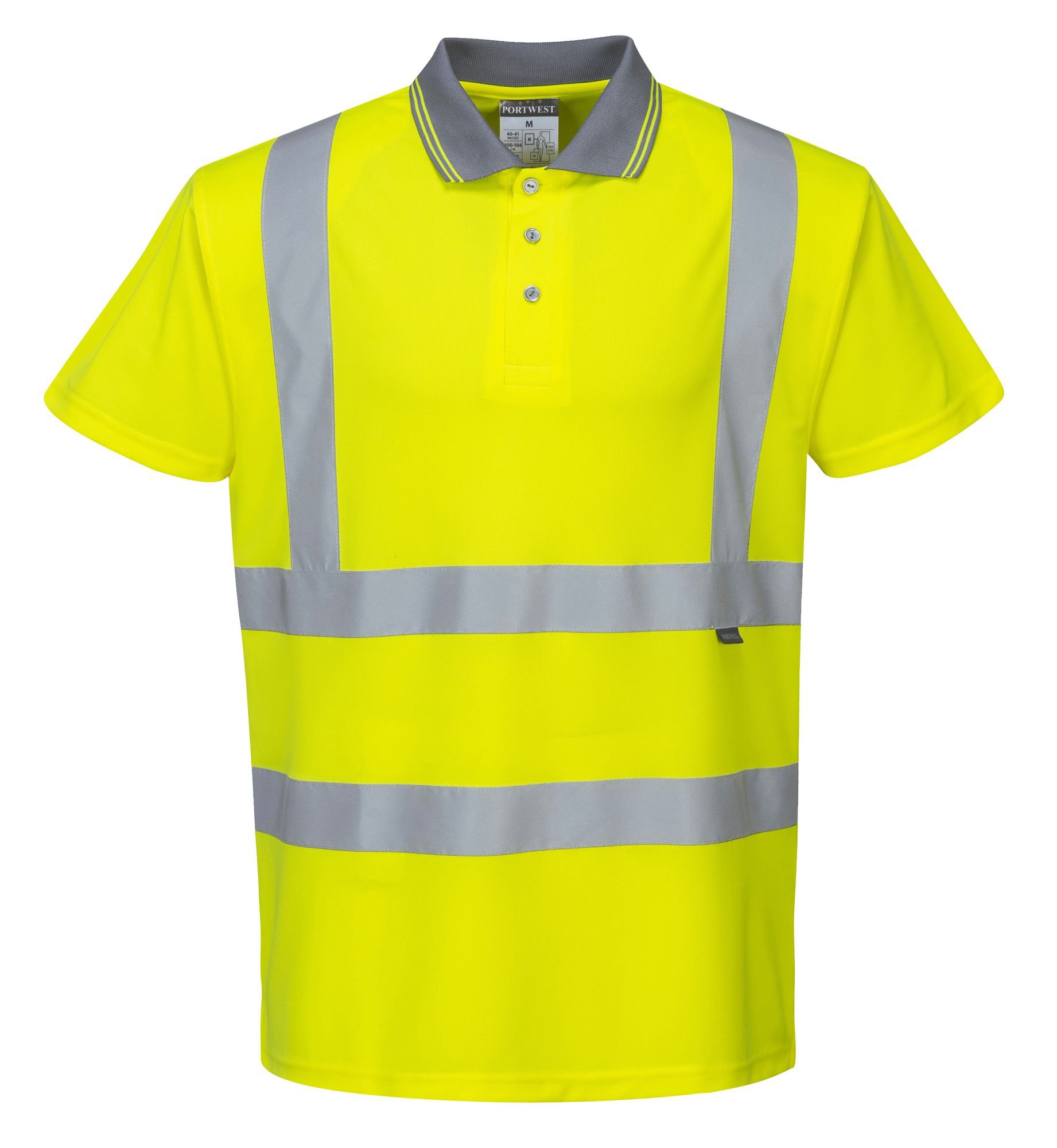 Portwest S477 Hi-Vis Polo Shirt S/S Yellow M