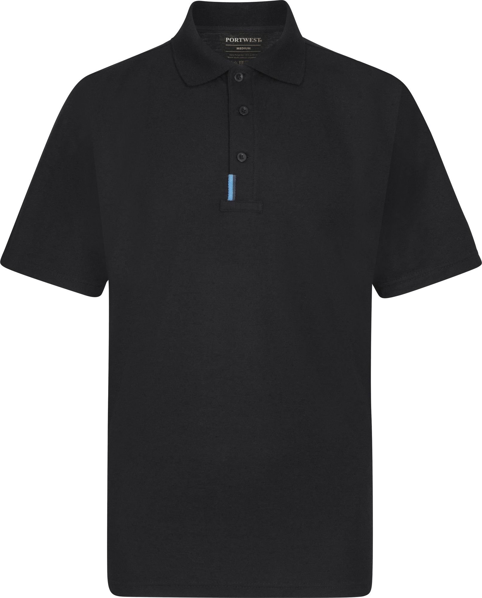 Portwest T720 WX3 Polo Shirt Black L