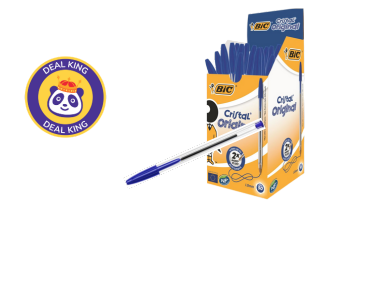 Deal King Bic Ballpoint Pen Med Blue