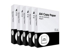 Low cost copier paper
